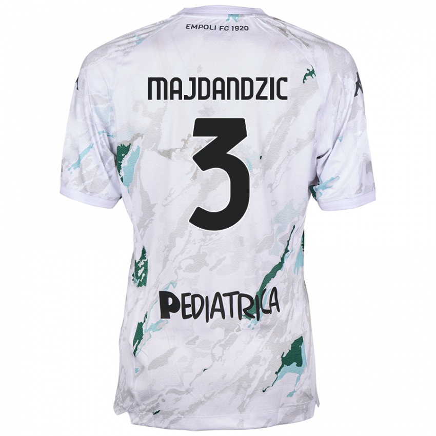 Niño Camiseta Patrik Majdandzic #3 Gris 2ª Equipación 2024/25 La Camisa