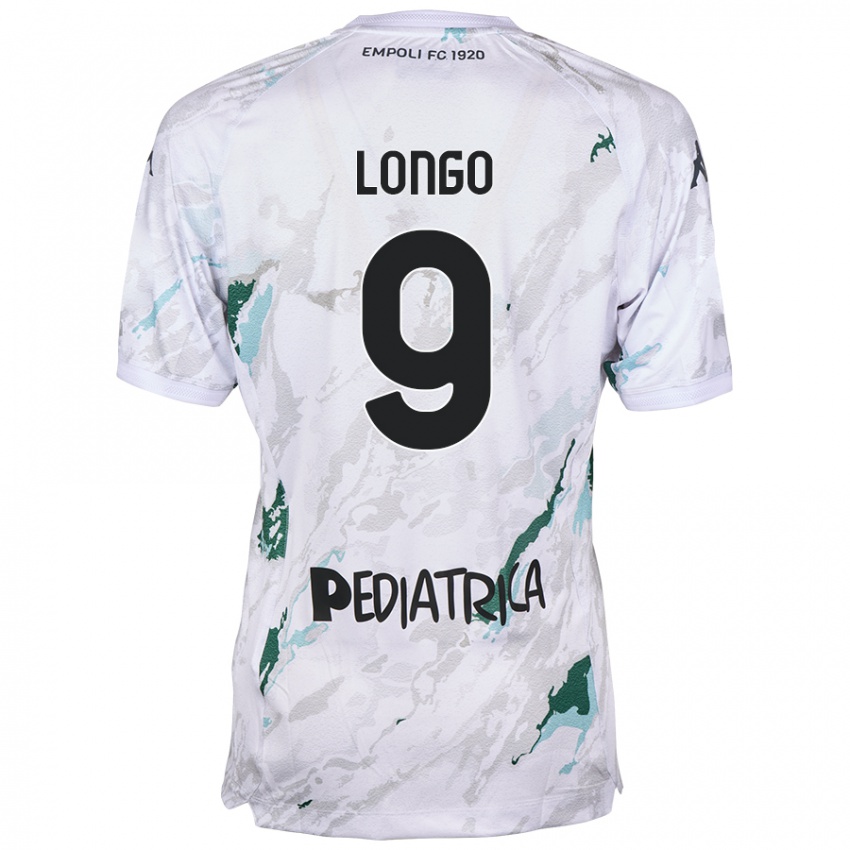 Niño Camiseta Mattia Longo #9 Gris 2ª Equipación 2024/25 La Camisa