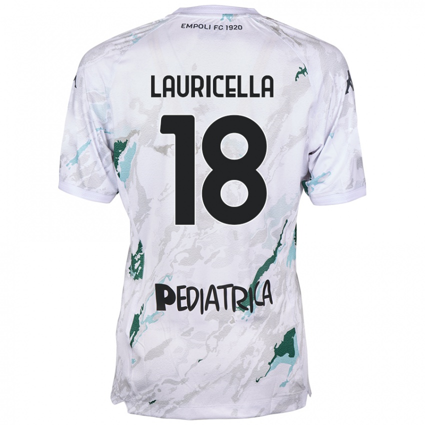 Niño Camiseta Giovanni Lauricella #18 Gris 2ª Equipación 2024/25 La Camisa