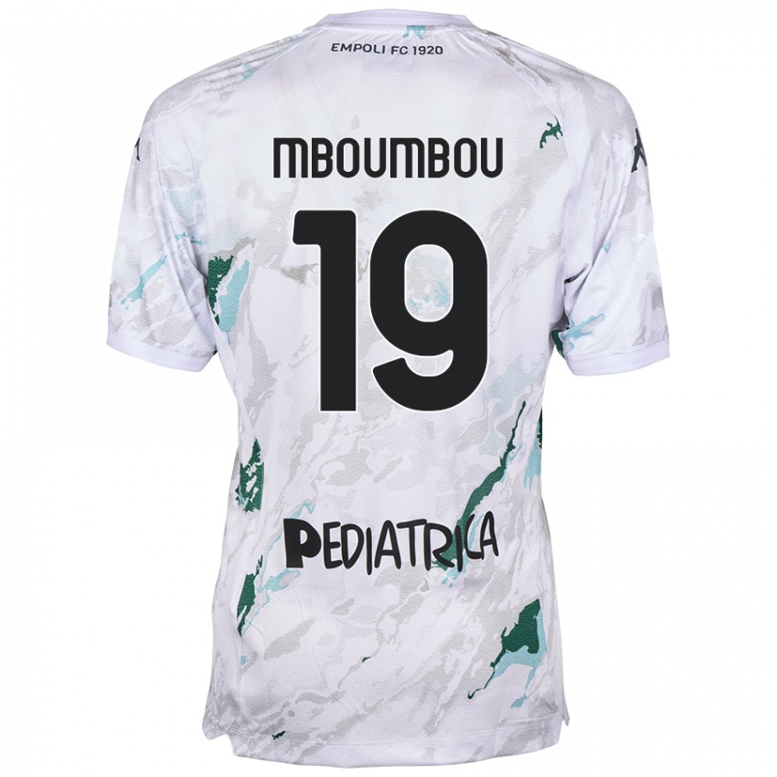 Niño Camiseta Arnaud Mboumbou #19 Gris 2ª Equipación 2024/25 La Camisa