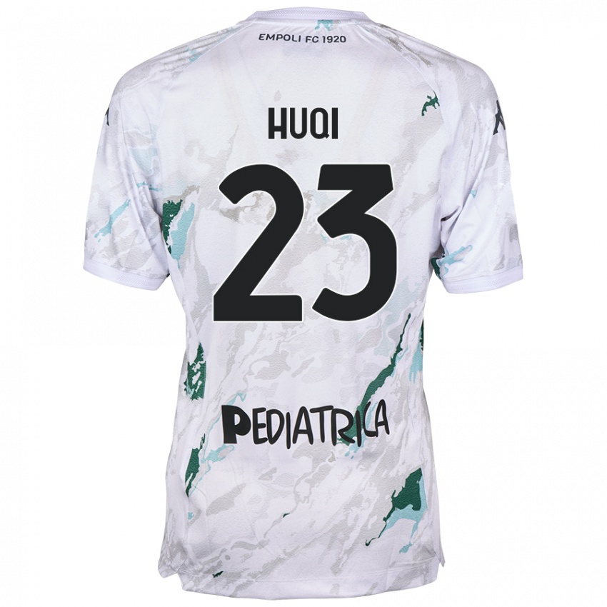 Niño Camiseta Mattia Huqi #23 Gris 2ª Equipación 2024/25 La Camisa