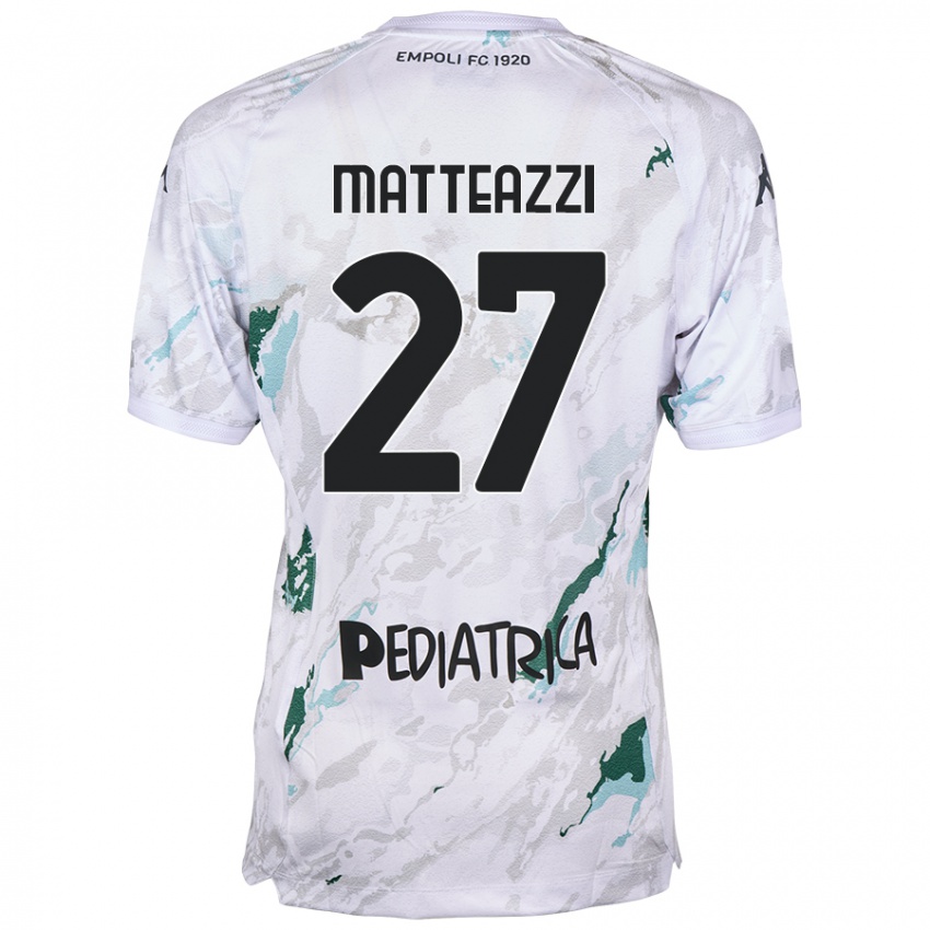 Niño Camiseta Ernesto Matteazzi #27 Gris 2ª Equipación 2024/25 La Camisa