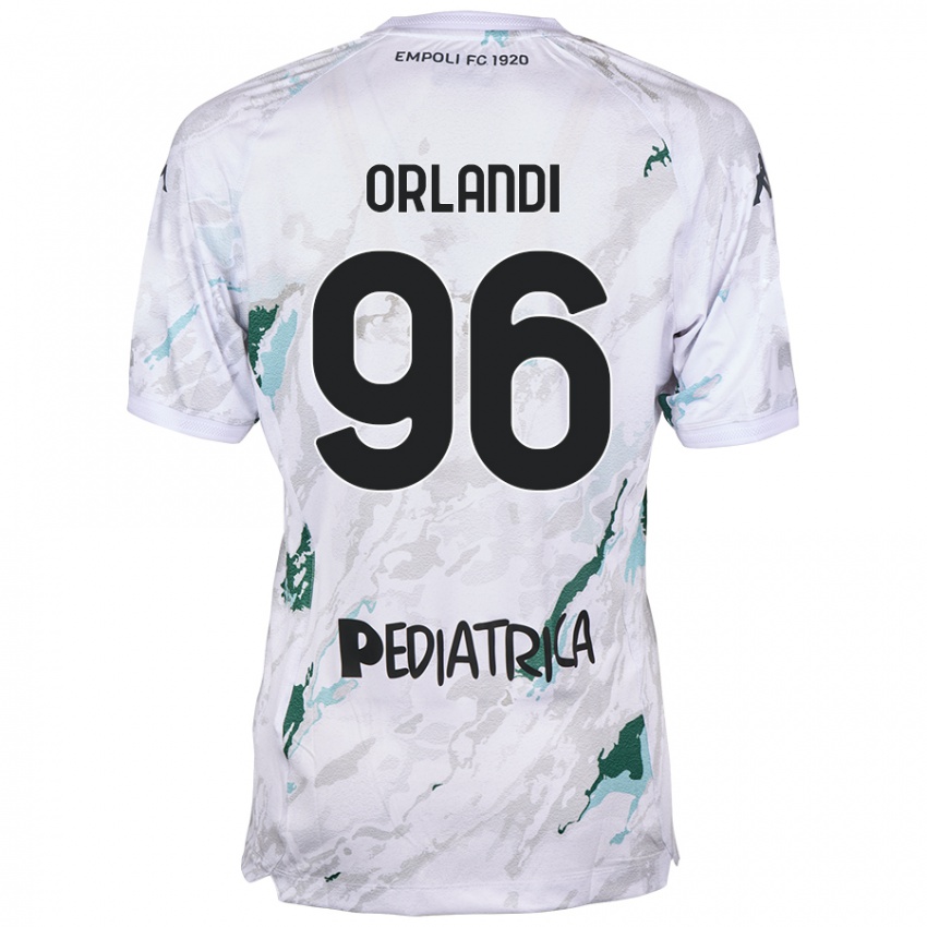 Niño Camiseta Andrea Orlandi #96 Gris 2ª Equipación 2024/25 La Camisa