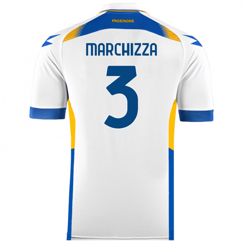 Niño Camiseta Riccardo Marchizza #3 Blanco 2ª Equipación 2024/25 La Camisa