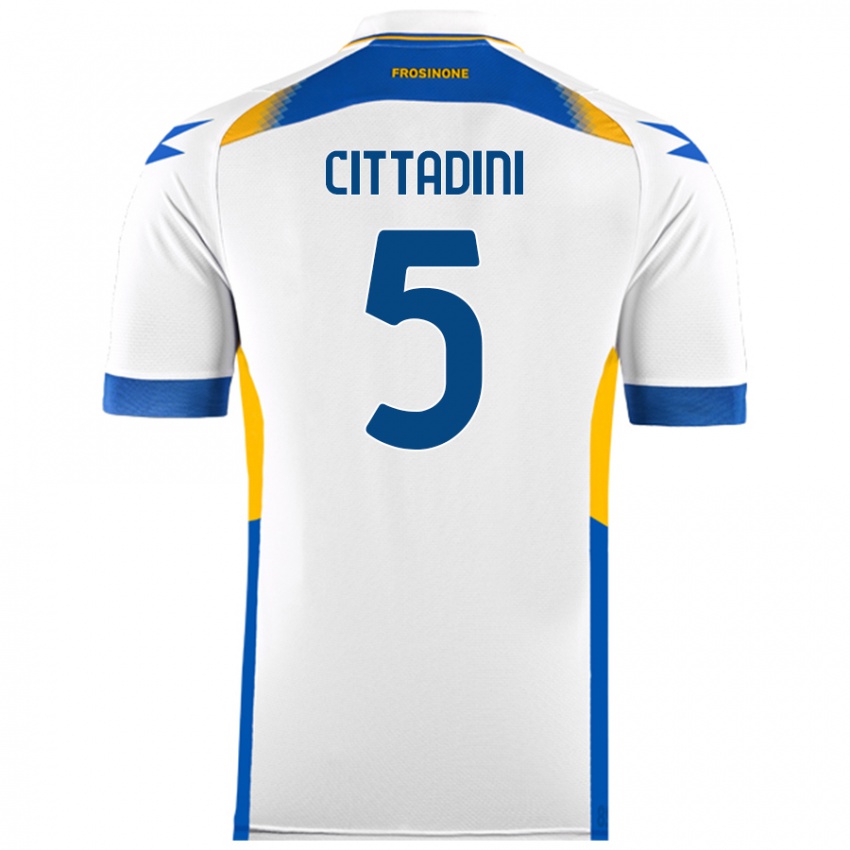 Niño Camiseta Giorgio Cittadini #5 Blanco 2ª Equipación 2024/25 La Camisa