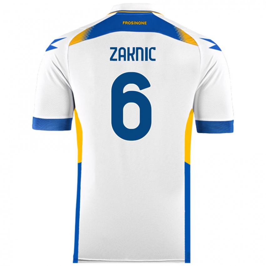 Niño Camiseta Lazar Zaknic #6 Blanco 2ª Equipación 2024/25 La Camisa