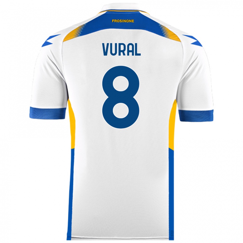 Niño Camiseta İsak Vural #8 Blanco 2ª Equipación 2024/25 La Camisa