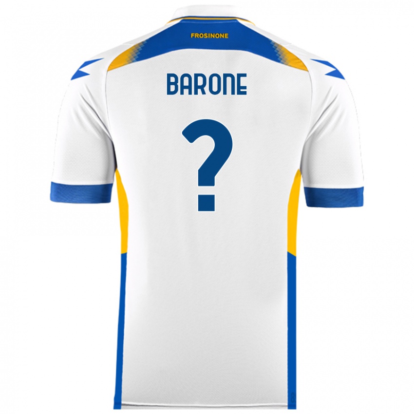 Niño Camiseta Filippo Barone #0 Blanco 2ª Equipación 2024/25 La Camisa