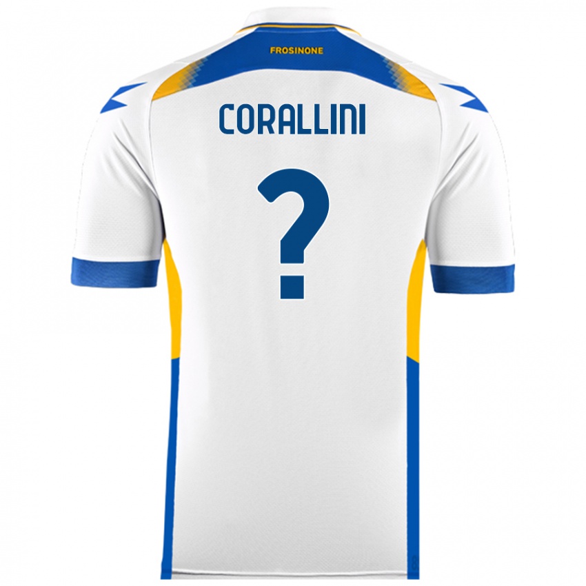 Niño Camiseta Riccardo Corallini #0 Blanco 2ª Equipación 2024/25 La Camisa