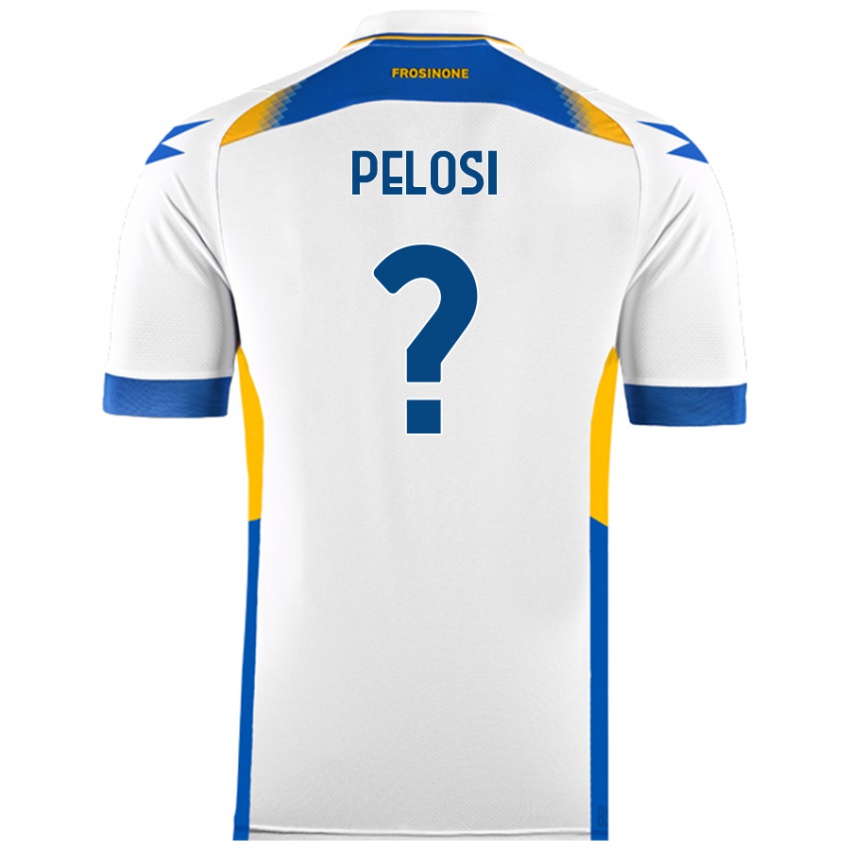 Niño Camiseta Dario Pelosi #0 Blanco 2ª Equipación 2024/25 La Camisa