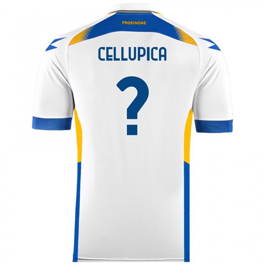 Niño Camiseta Riccardo Cellupica #0 Blanco 2ª Equipación 2024/25 La Camisa