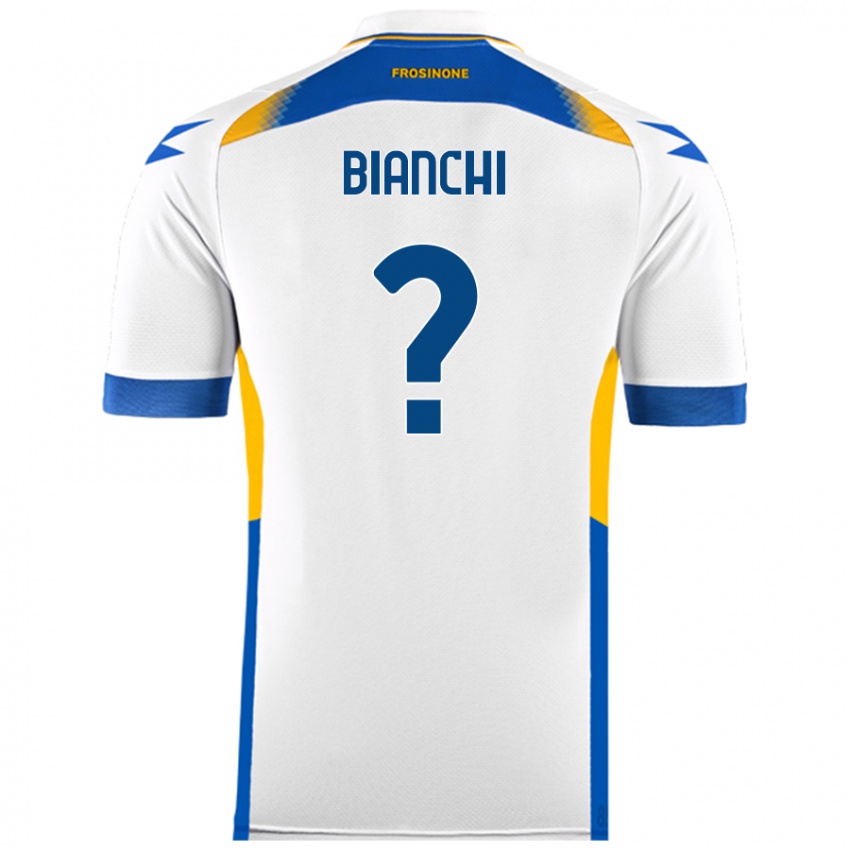 Niño Camiseta Cristian Bianchi #0 Blanco 2ª Equipación 2024/25 La Camisa