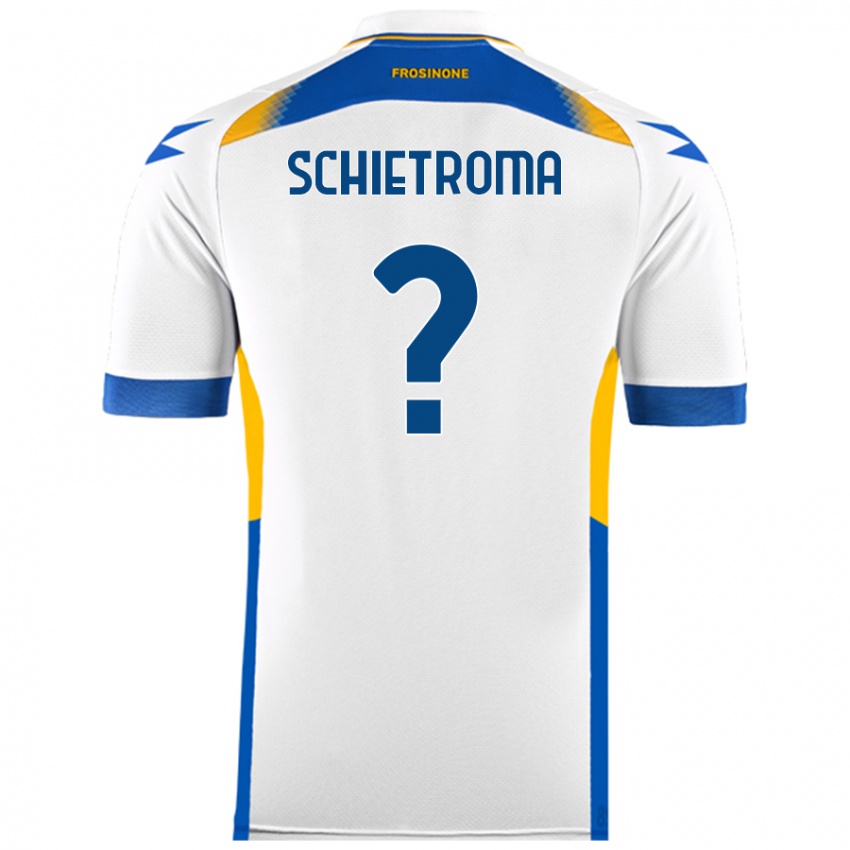 Niño Camiseta Lorenzo Schietroma #0 Blanco 2ª Equipación 2024/25 La Camisa