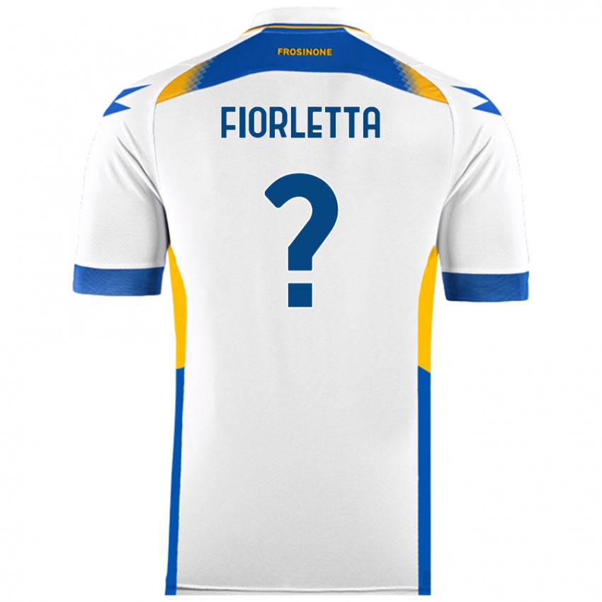 Niño Camiseta Gianmarco Fiorletta #0 Blanco 2ª Equipación 2024/25 La Camisa