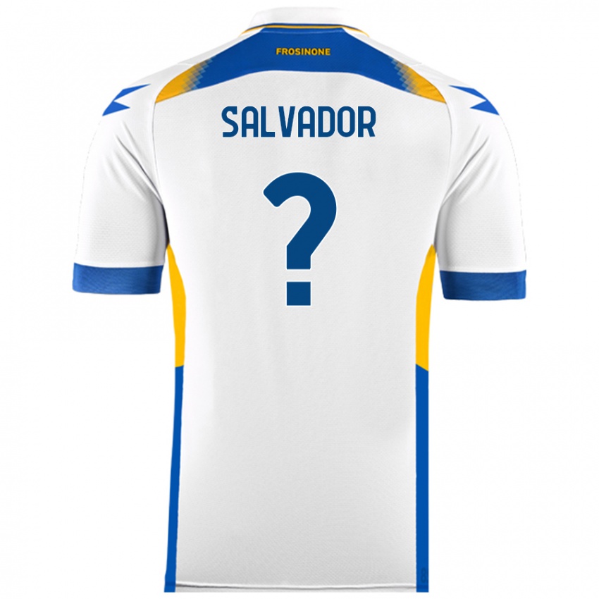 Niño Camiseta Edoardo Salvador #0 Blanco 2ª Equipación 2024/25 La Camisa