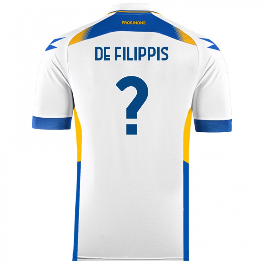 Niño Camiseta Walter De Filippis #0 Blanco 2ª Equipación 2024/25 La Camisa