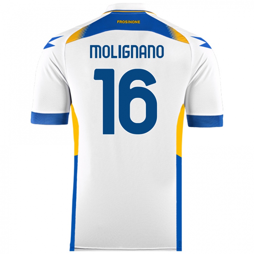 Niño Camiseta Gaetano Molignano #16 Blanco 2ª Equipación 2024/25 La Camisa