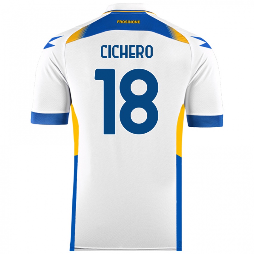 Niño Camiseta Alejandro Cichero #18 Blanco 2ª Equipación 2024/25 La Camisa