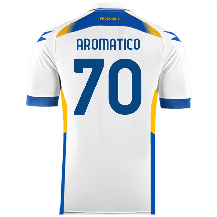 Niño Camiseta Raul Aromatico #70 Blanco 2ª Equipación 2024/25 La Camisa