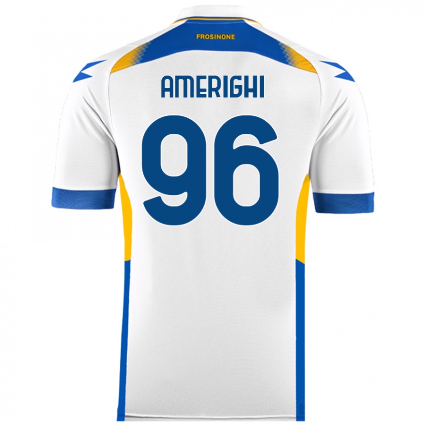 Niño Camiseta Igor Amerighi #96 Blanco 2ª Equipación 2024/25 La Camisa