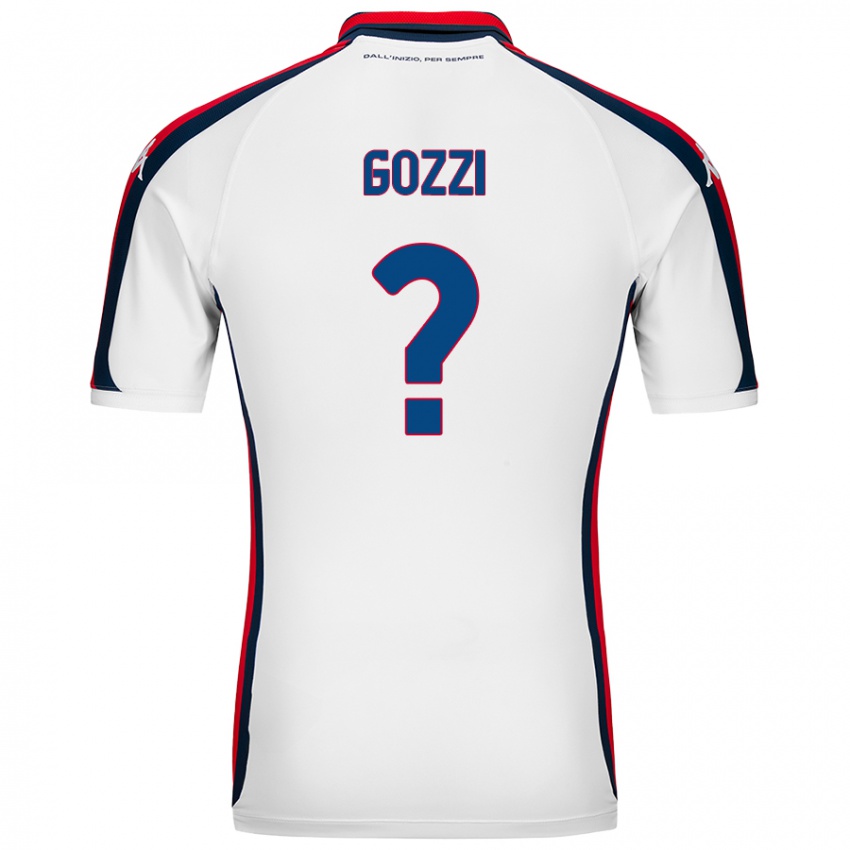 Niño Camiseta Paolo Gozzi #0 Blanco 2ª Equipación 2024/25 La Camisa