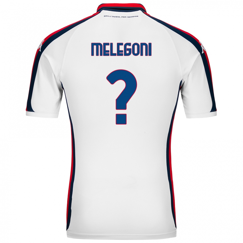 Niño Camiseta Filippo Melegoni #0 Blanco 2ª Equipación 2024/25 La Camisa