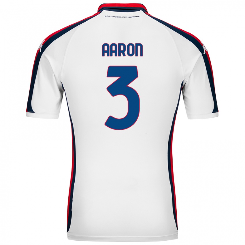 Niño Camiseta Aarón Martín #3 Blanco 2ª Equipación 2024/25 La Camisa