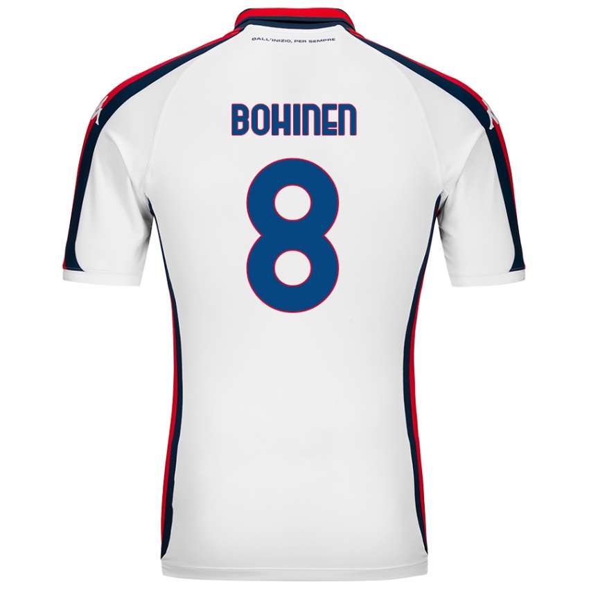 Niño Camiseta Emil Bohinen #8 Blanco 2ª Equipación 2024/25 La Camisa