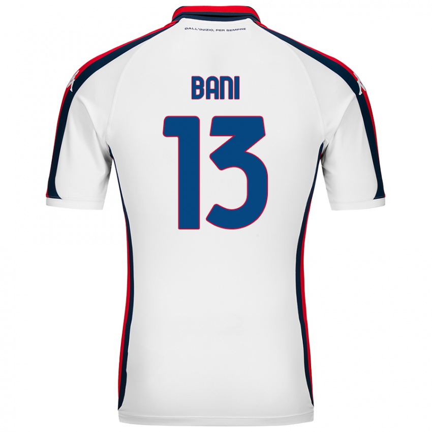 Niño Camiseta Mattia Bani #13 Blanco 2ª Equipación 2024/25 La Camisa