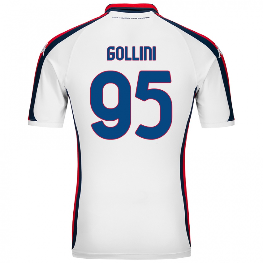 Niño Camiseta Pierluigi Gollini #95 Blanco 2ª Equipación 2024/25 La Camisa