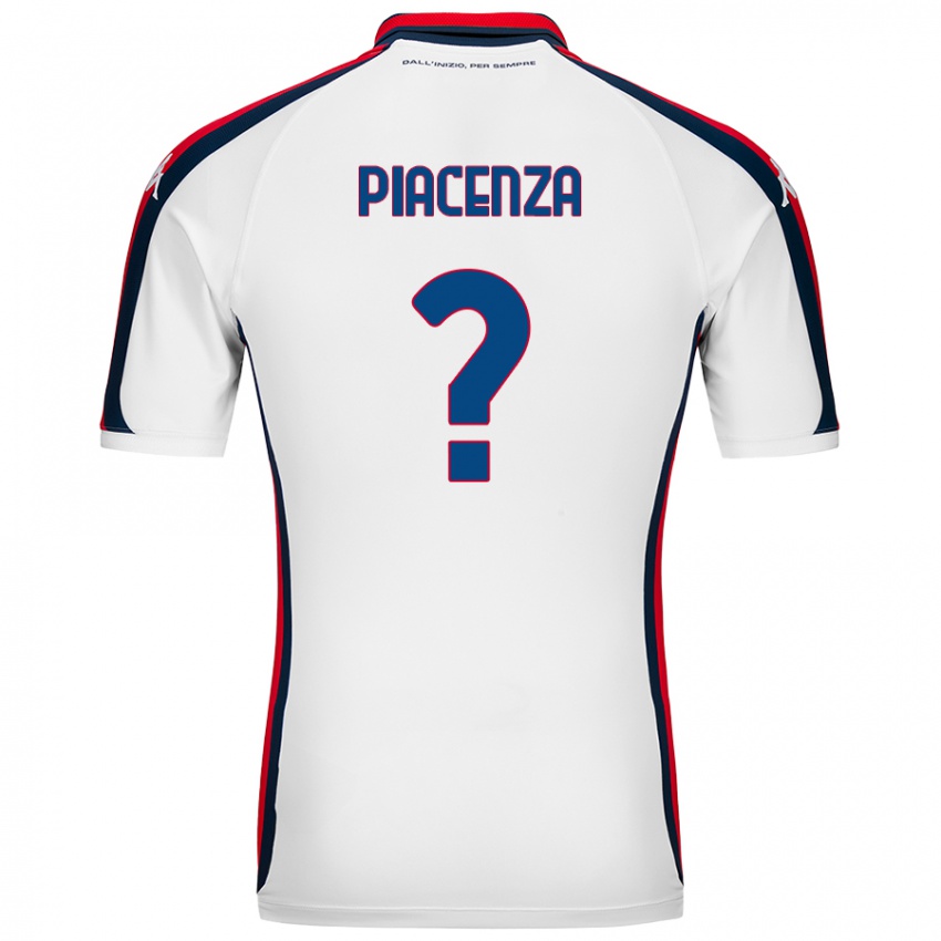 Niño Camiseta Tommaso Piacenza #0 Blanco 2ª Equipación 2024/25 La Camisa