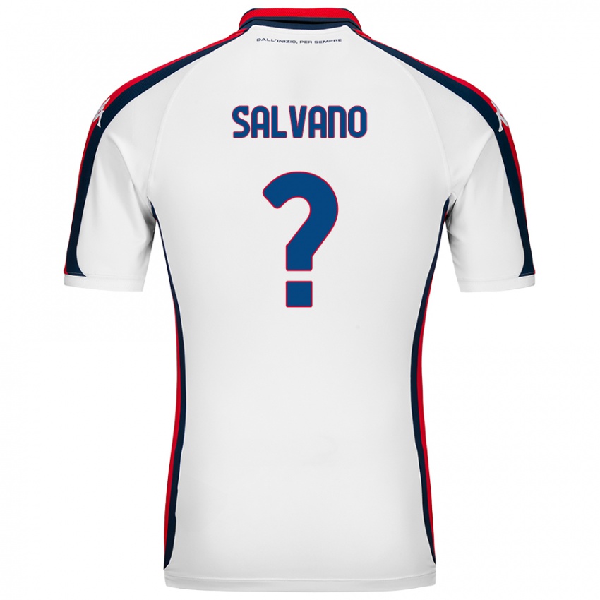 Niño Camiseta Daniele Salvano #0 Blanco 2ª Equipación 2024/25 La Camisa