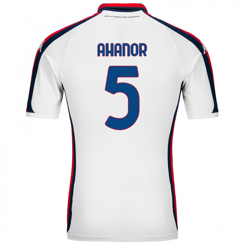 Niño Camiseta Honest Ahanor #5 Blanco 2ª Equipación 2024/25 La Camisa