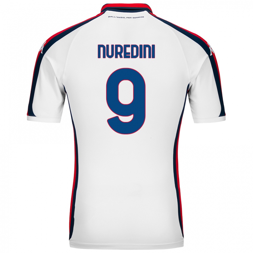 Niño Camiseta Joi Nuredini #9 Blanco 2ª Equipación 2024/25 La Camisa