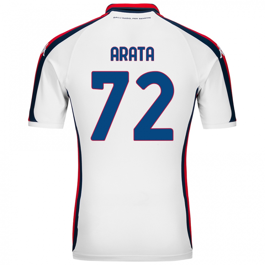 Niño Camiseta Stefano Arata #72 Blanco 2ª Equipación 2024/25 La Camisa