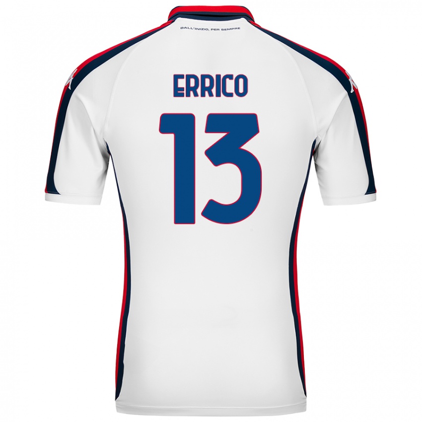 Niño Camiseta Emma Errico #13 Blanco 2ª Equipación 2024/25 La Camisa