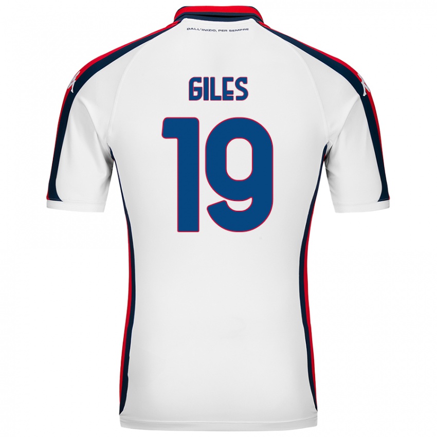 Niño Camiseta Heidi Giles #19 Blanco 2ª Equipación 2024/25 La Camisa