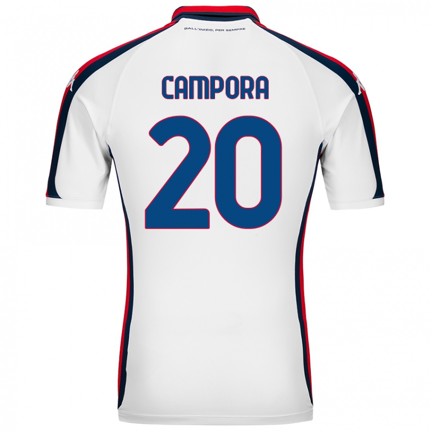 Niño Camiseta Alice Campora #20 Blanco 2ª Equipación 2024/25 La Camisa