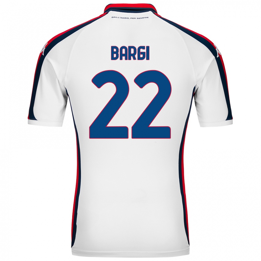 Niño Camiseta Caterina Bargi #22 Blanco 2ª Equipación 2024/25 La Camisa