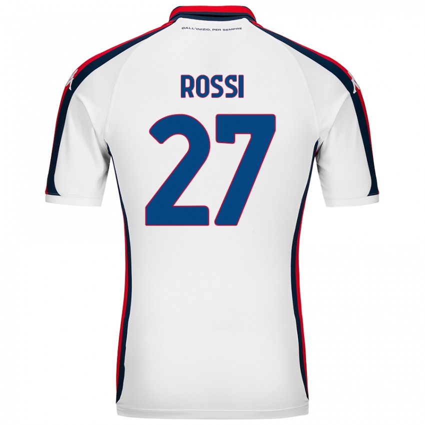 Niño Camiseta Lucrezia Rossi #27 Blanco 2ª Equipación 2024/25 La Camisa