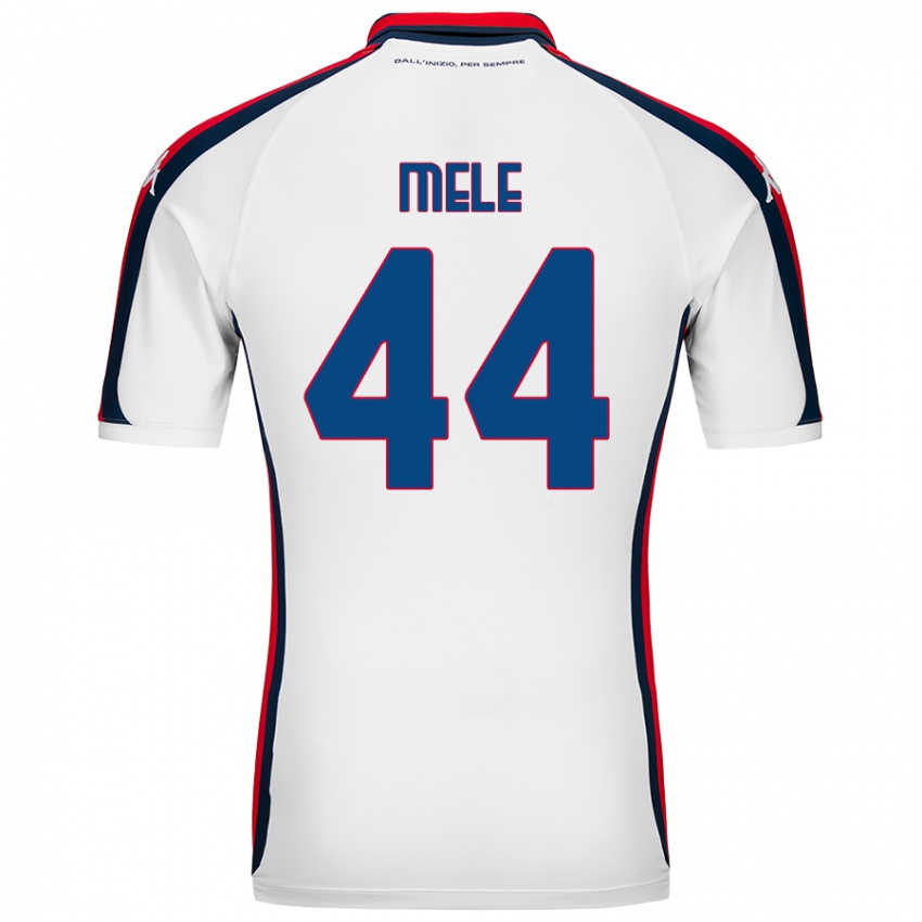 Niño Camiseta Chiara Mele #44 Blanco 2ª Equipación 2024/25 La Camisa