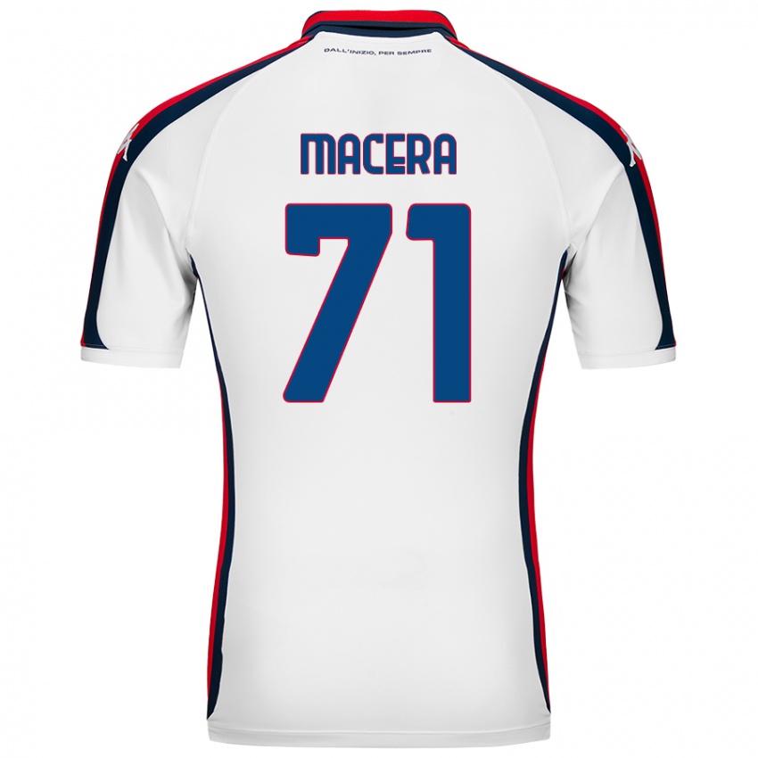 Niño Camiseta Matilde Macera #71 Blanco 2ª Equipación 2024/25 La Camisa