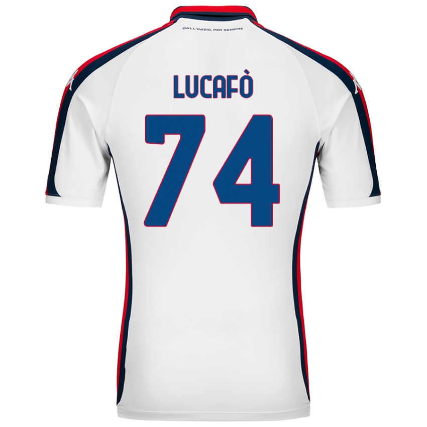 Niño Camiseta Sara Lucafò #74 Blanco 2ª Equipación 2024/25 La Camisa