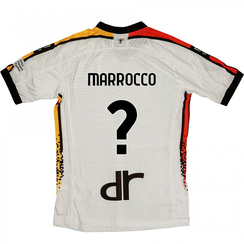 Niño Camiseta Iacopo Marrocco #0 Blanco Negro 2ª Equipación 2024/25 La Camisa