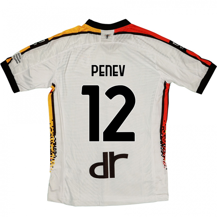 Niño Camiseta Plamen Penev #12 Blanco Negro 2ª Equipación 2024/25 La Camisa