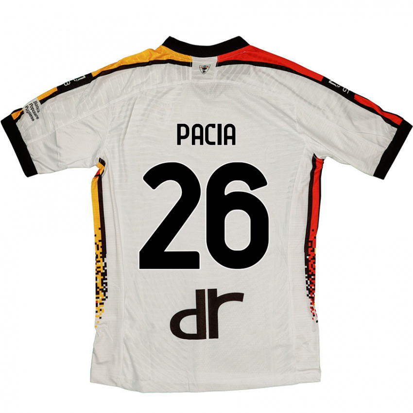 Niño Camiseta Fabiano Pacia #26 Blanco Negro 2ª Equipación 2024/25 La Camisa