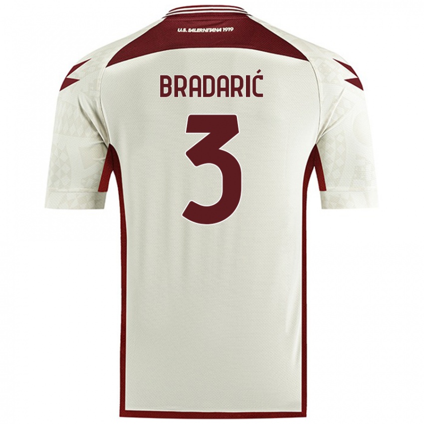 Niño Camiseta Domagoj Bradarić #3 Color Crema 2ª Equipación 2024/25 La Camisa