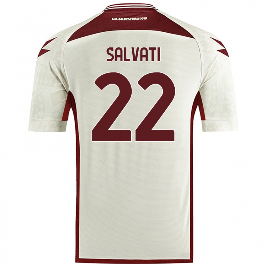 Niño Camiseta Gregorio Salvati #22 Color Crema 2ª Equipación 2024/25 La Camisa