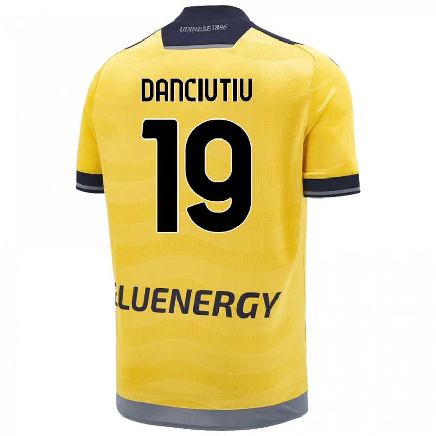 Niño Camiseta Vlad Danciuțiu #19 Dorado 2ª Equipación 2024/25 La Camisa