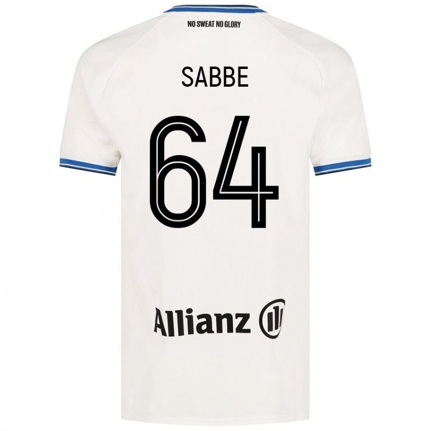 Niño Camiseta Kyriani Sabbe #64 Blanco 2ª Equipación 2024/25 La Camisa